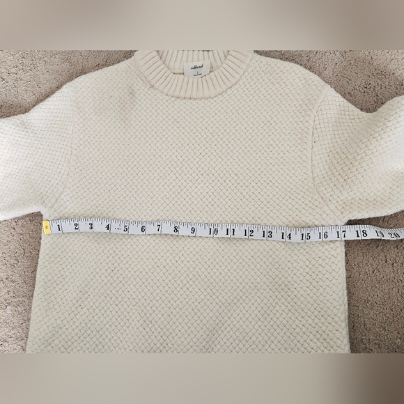 Aritzia wilfred 100% merino wool Women's Cream Sweater Size S - Picture 6 of 6